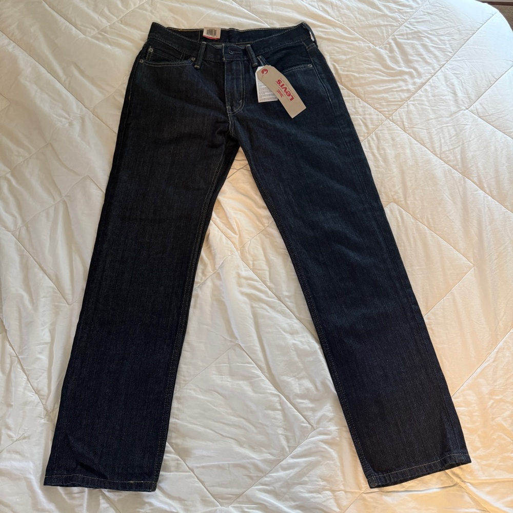 Levi 514 Straight Fit Denim Jeans 30x30 Dark Wash